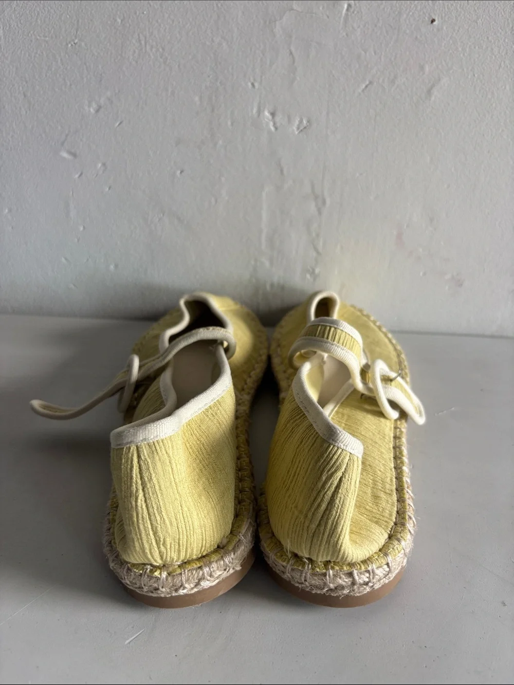 Chinese Laundry Yellow Espadrille Mary Jane Flats